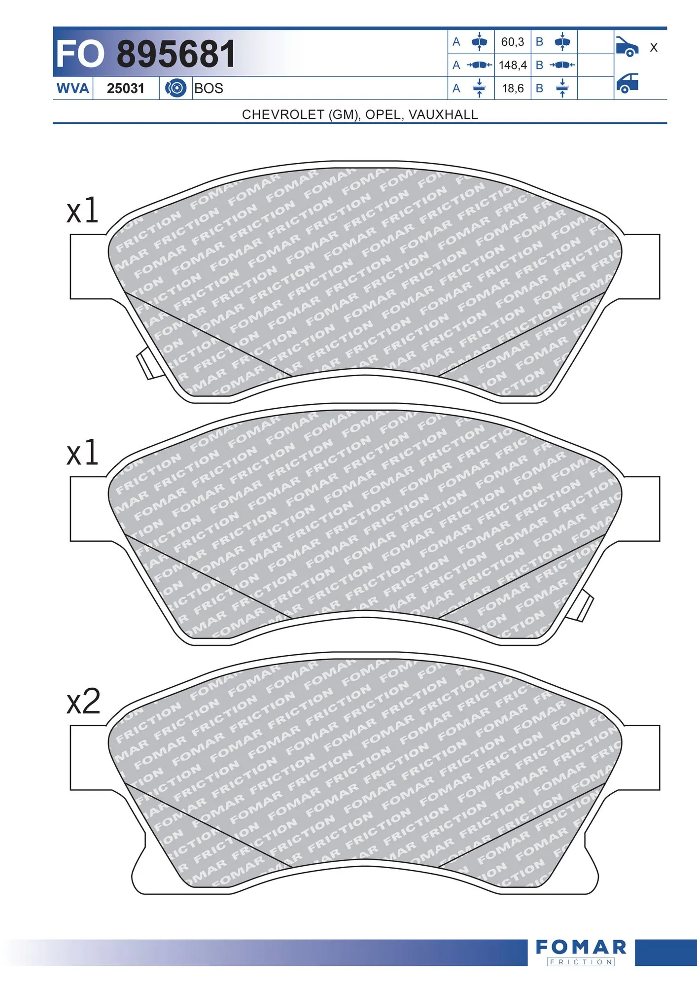 Brake Pad Set, disc brake